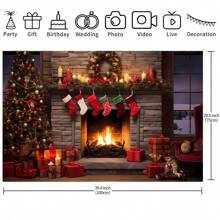 1 tấm vải phông nền chụp ảnh chủ đề giá sách ấm cúng cho ngày sinh nhật đầu tiên, chụp ảnh chân dung trong studio - Nhiều màu - Xem 11