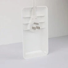 CILIA 1/2 件装延长线，带 3 个插座，3 英尺长，超薄墙插，适用于家用电器 - 查看 11