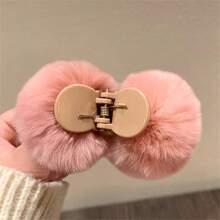 毛绒马尾发夹，发髻夹，秋冬发饰 - 多色 - 查看 11