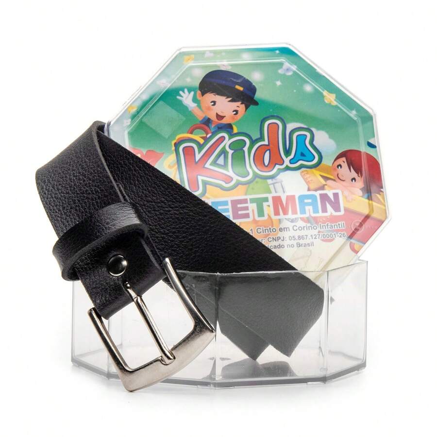 Children's Belt Strap In The Box Youth Male Social Offer - 黑色 - 查看 1