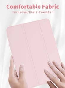 Tablet Protective Case Compatible With Samsung Galaxy Tablets/IPad/Redmi Pad SE/ Pad, Anti-Drop, Ultra-Thin/Smart Stand/Auto Wake, Compatible With Apple IPad Mini 4/5/6 (9.7/10.2/10.5 Inch), Air 4/5/6 (10th Gen, 10.9 Inch), Pro 11 Inch, Air 11 (M2), Air 13 And Pro 11 (M4) - Pink