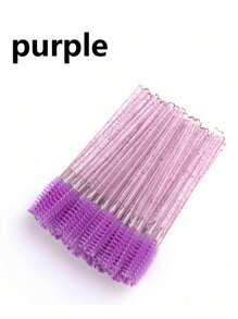 1 Set Disposable Eyelash Extension Brushes - 10/50/100pcs, Professional Makeup Tools For Mascara And Eyebrow Grooming, Salon And Home Use - Multicolor - View 11