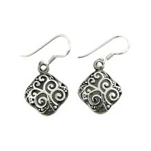 925 Silver Arabesque Earring - 銀色 - 查看 1