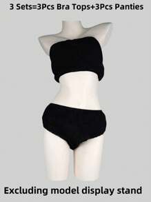 1/3/5/10 Sets Disposable Non-Woven Fabric Bra Tops Panties Suit Women Underwear Breathable Lingerie Brassiere For Beauty Salon Spa Sauna - Multicolor - View 12