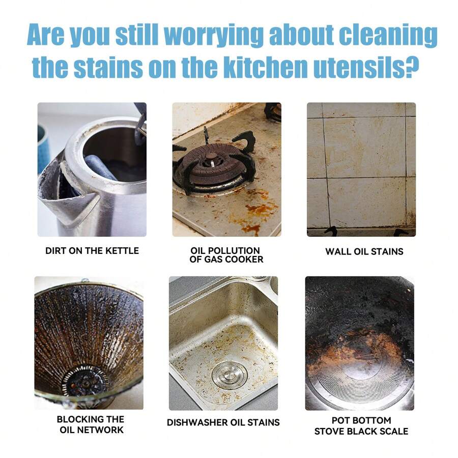 Multifunctional Cleaning Cream Kitchen Stove Hood Heavy Oil Stain Scale