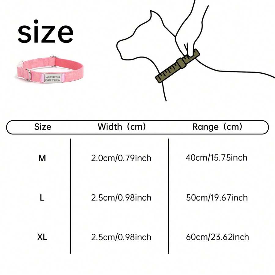 Custom Dog Collar With Metal Buckle Pet Collars Personalized With