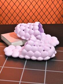 Bubble Slippers, Bubble Skateboard Fun Massage Slippers, Women&#39;S Lychee Anti-Slip Slippers, Anti-Slip SPA Slippers, Soft Pillow Decompression Skateboard, Neutral Style