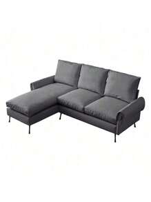 [VIDEO] Provided]81"Modern Sectional Technical Leather L-Shaped Sofa Couch With Reversible Chaise Lounge,ModernMingle