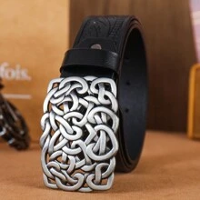 凯尔特结金色和银色花卉波西米亚风休闲街头服饰 PU 皮革四季皆宜 - 彩色 - 查看 12