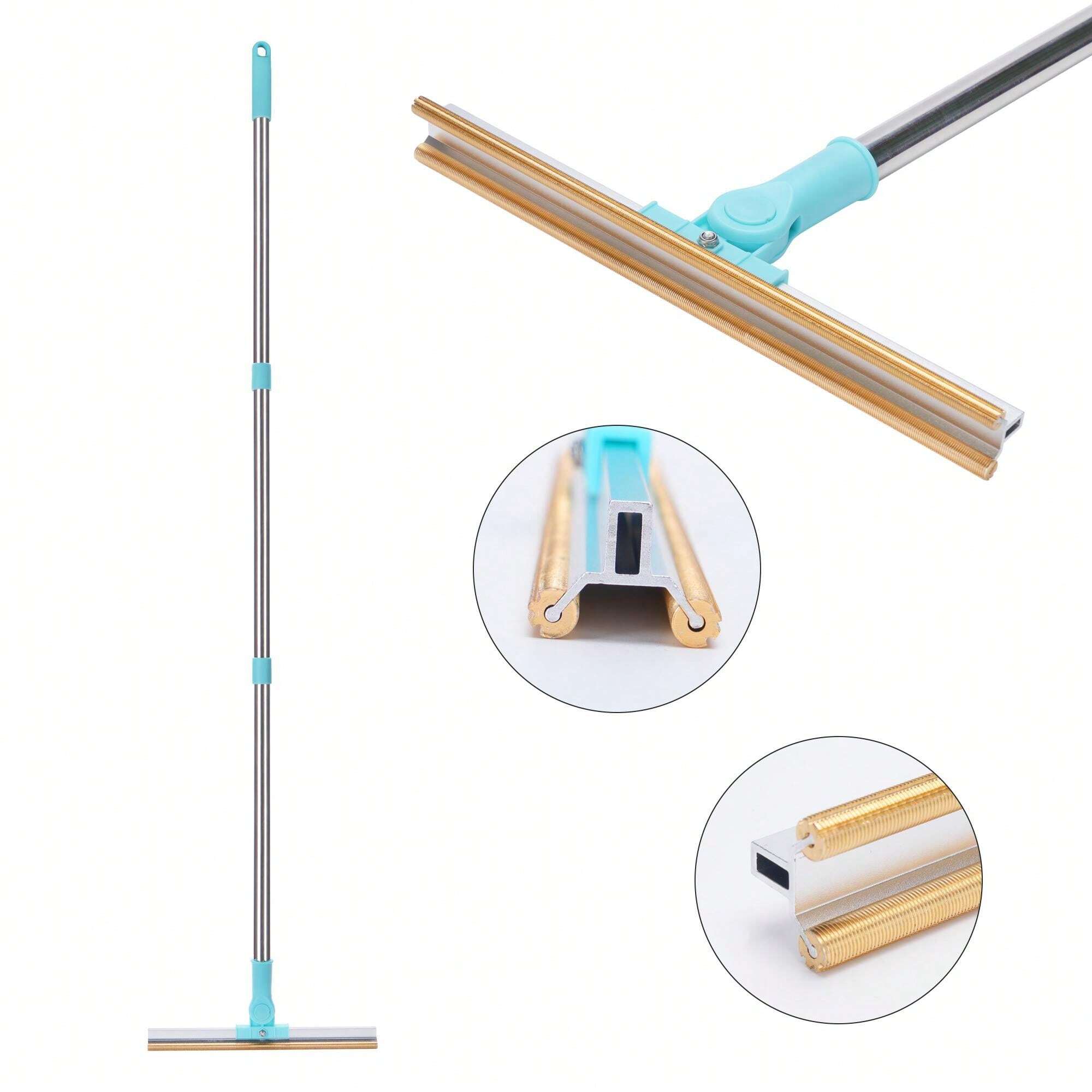 1pc 137X30cm Aluminum Alloy Long Handle Hair Removal Brush, Metal