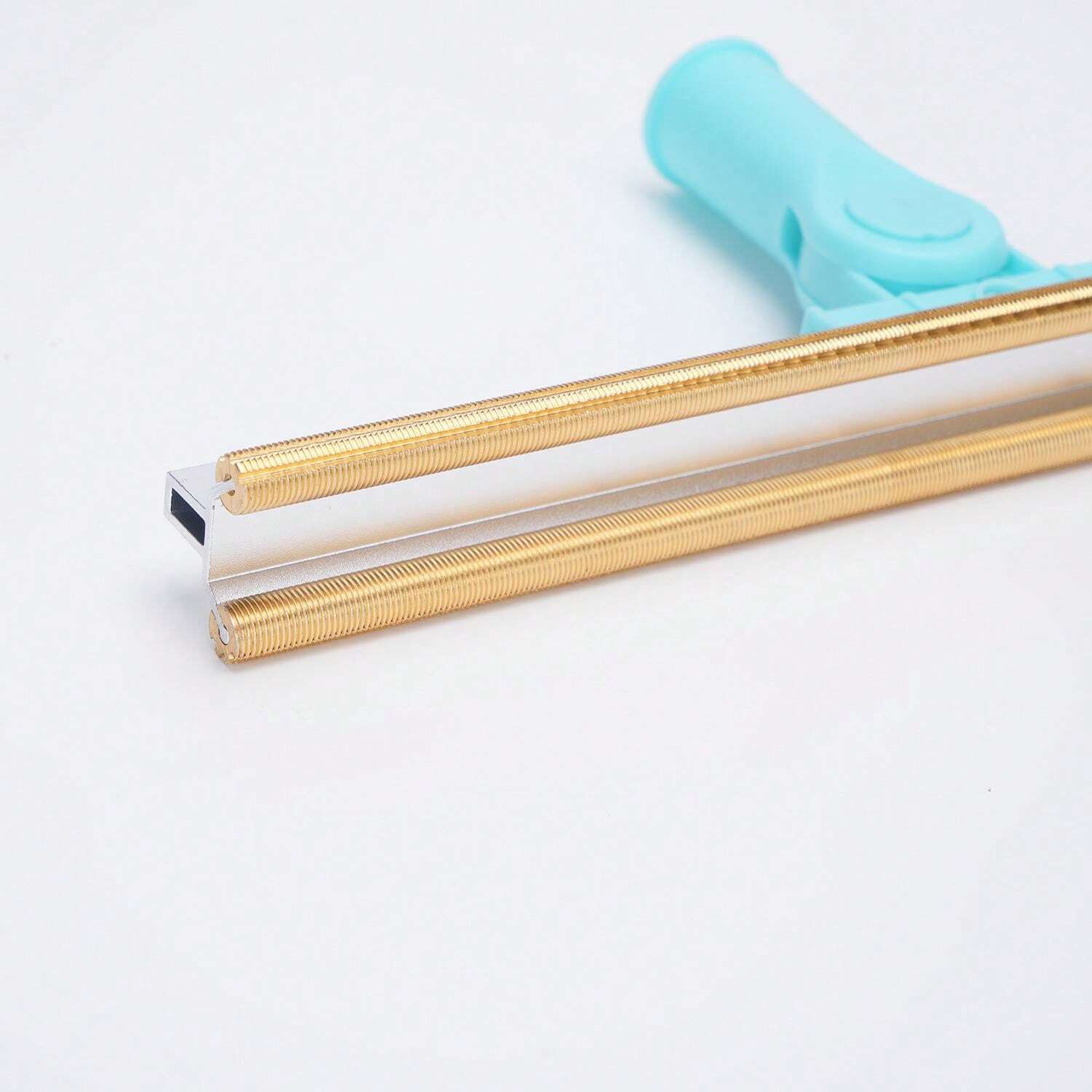 1pc 137X30cm Aluminum Alloy Long Handle Hair Removal Brush, Metal