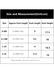 3 双/批 冬秋季宝宝女孩樱桃球及膝袜幼儿筒形公主袜儿童针织袜腿套 0-3 岁粉色白色卡其色 - 彩色 - 查看 8