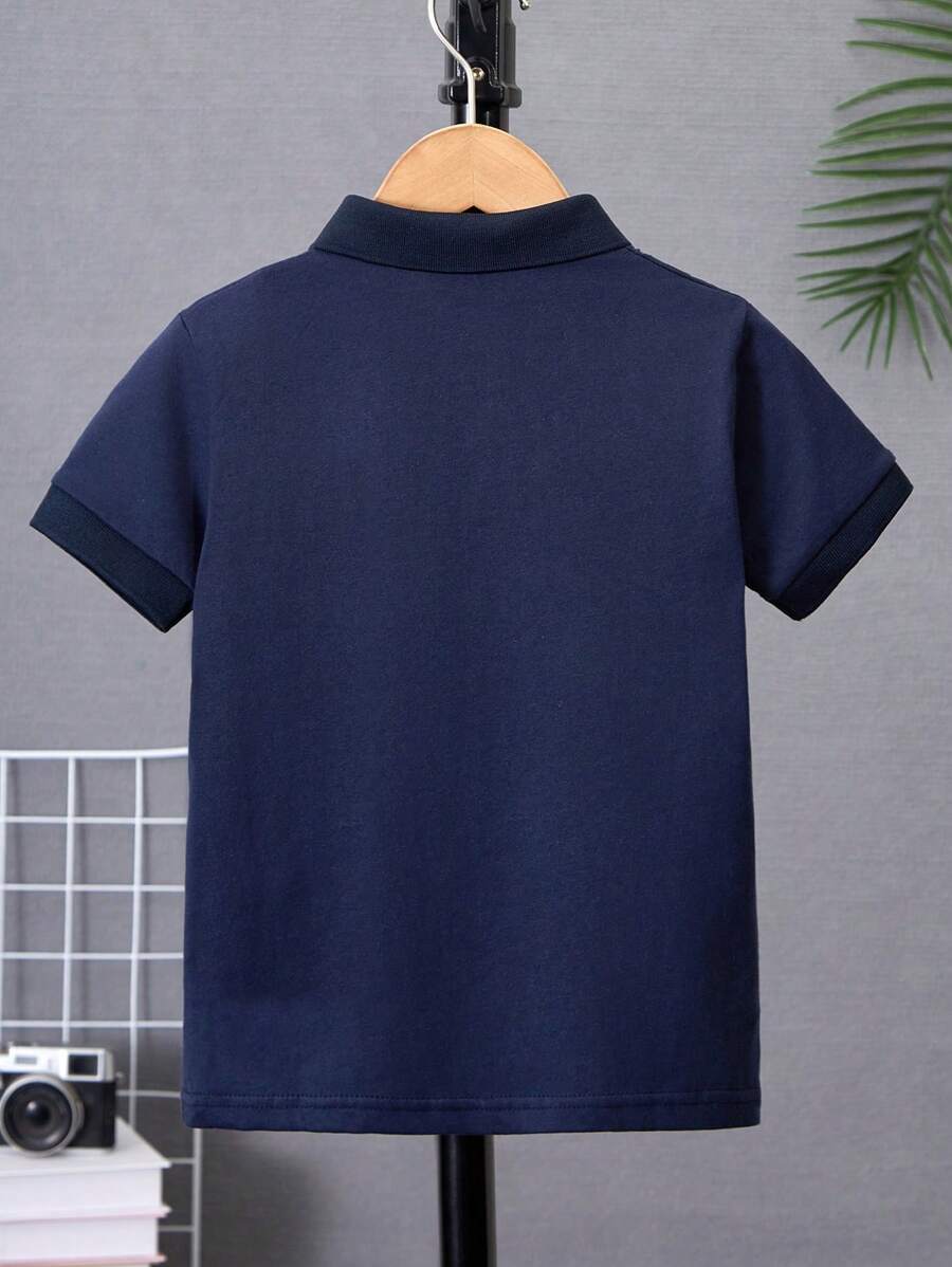 Children/Kid Classic Polo Collar TShirts, Solid Color, For Toddlers