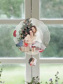 Mặt dây chuyền ảnh Giáng sinh tùy chỉnh - Con quay gió, Con quay gió treo cá nhân hóa để trang trí ngoài trời và trong nhà, Quà tặng ngày lễ độc đáo, Giáng sinh, Lễ tạ ơn, Ngày lễ tình nhân, Trang trí sân và vườn - Nhiều màu - Xem 5