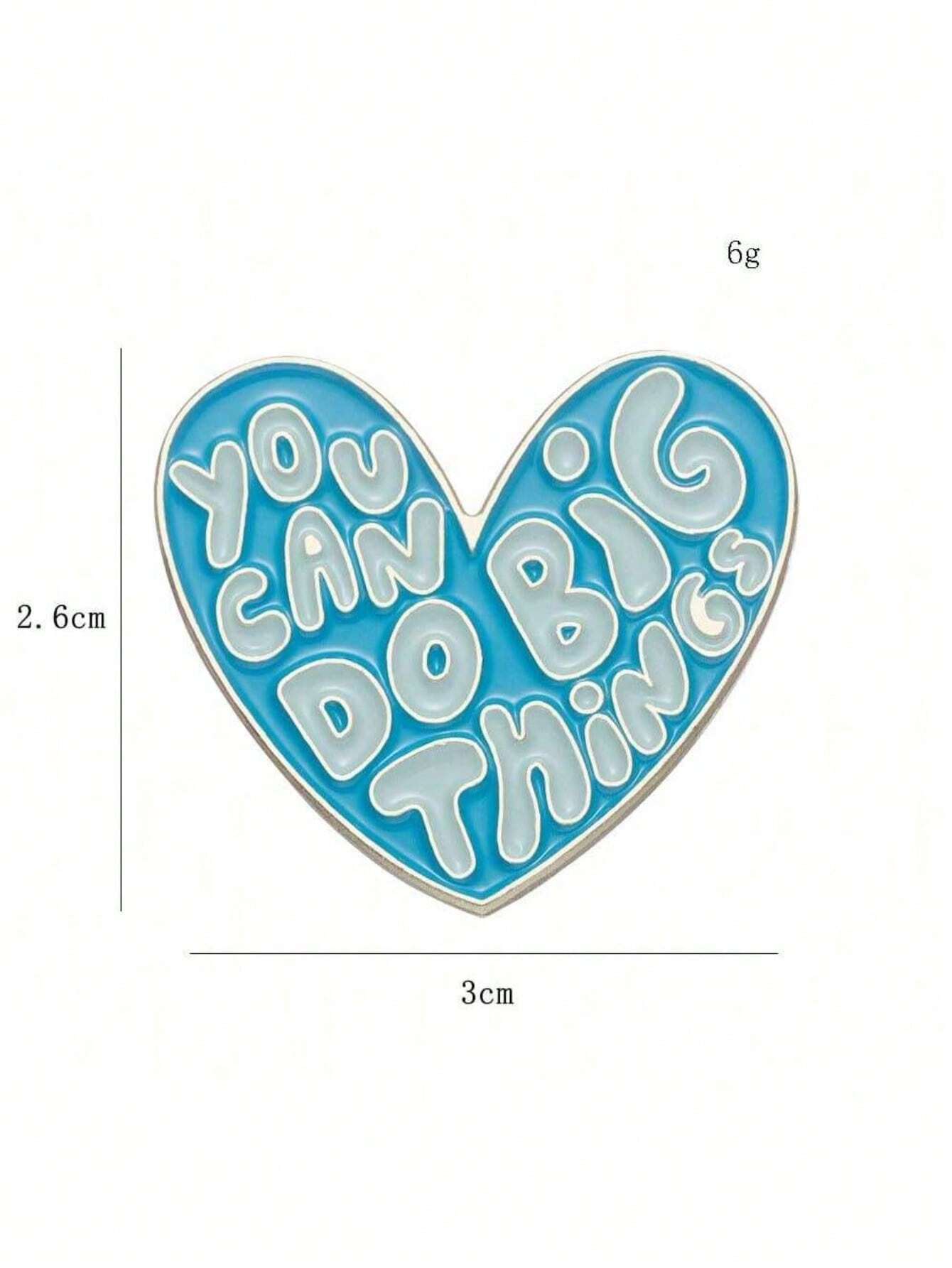 1pc Enamel Pin, Inspirational Lapel Pin, Cute Pin Suitable For Women