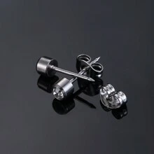 1 Paar rostfreie Stahlohrringe Piercings Nieten 4mm Hypoallergen für Piercings, Werkzeug-Sets, Geburtsstein Ohrstecker, Tragus, Knorpel Schmuck