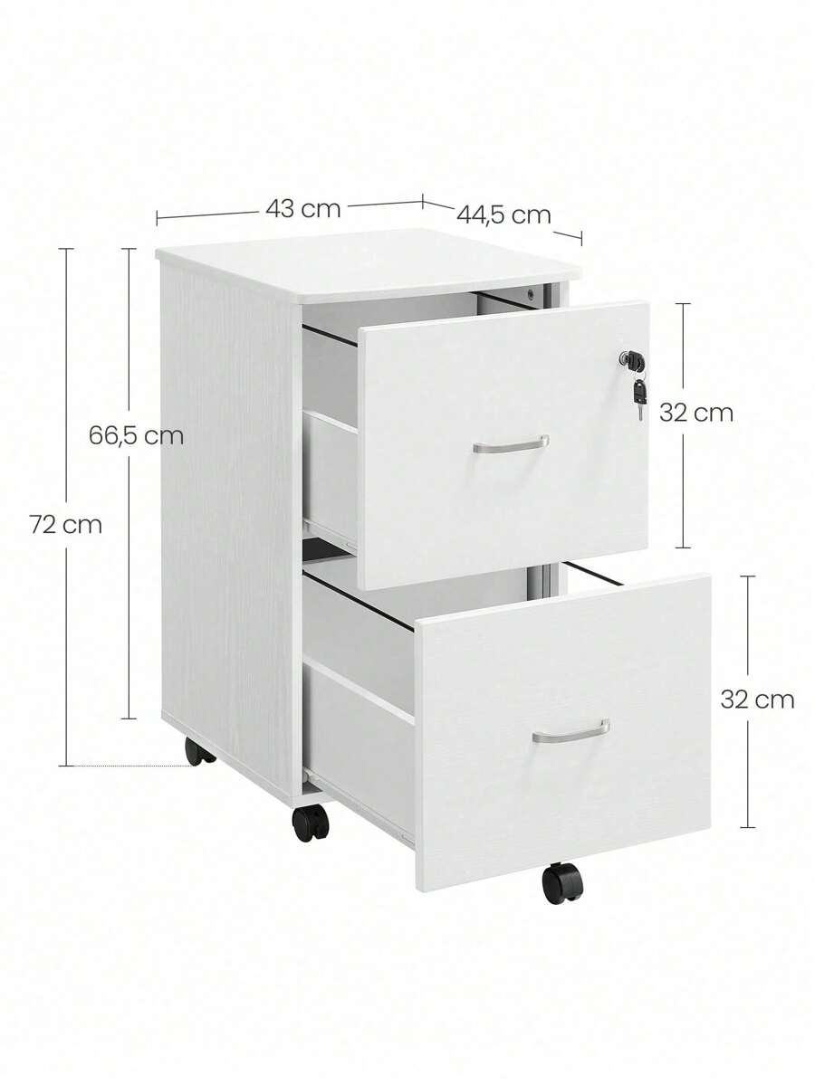 VASAGLE 2Drawer File Locking Filing For Home Office