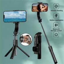 Roreta Mobile Video Stabilizer Bluetooth Selfie Stick Tripod Gimbal Stabilizer cho điện thoại thông minh Live Vertical Shooting Bracket - màu đen - Xem 2