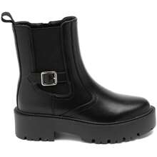 Black Ankle Boots With Lug Sole And Silver Buckle – Rugged Style And Guaranteed Comfort - Black - View 3