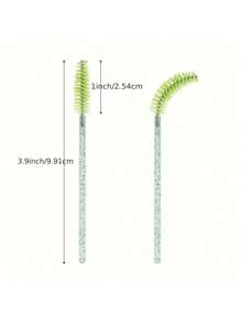 1 Set Disposable Eyelash Extension Brushes - 10/50/100pcs, Professional Makeup Tools For Mascara And Eyebrow Grooming, Salon And Home Use - Multicolor - View 7