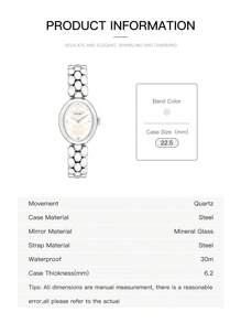 Coach SAMMY Series Steel Band Mongram Embossed No-Digital Dial Quartz Women's Watch