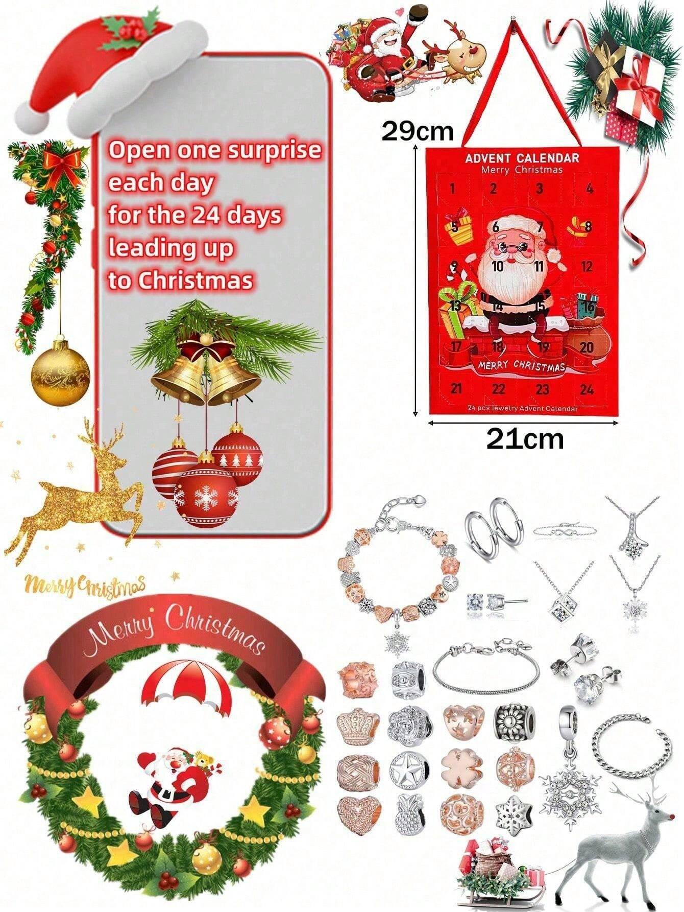 Calendario de Adviento con 27 piezas para el periodo 20242025