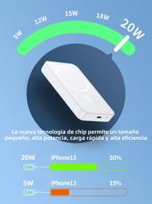 Batería Inalámbrica Magsafe Compatible Con - Blanco - Ver 5