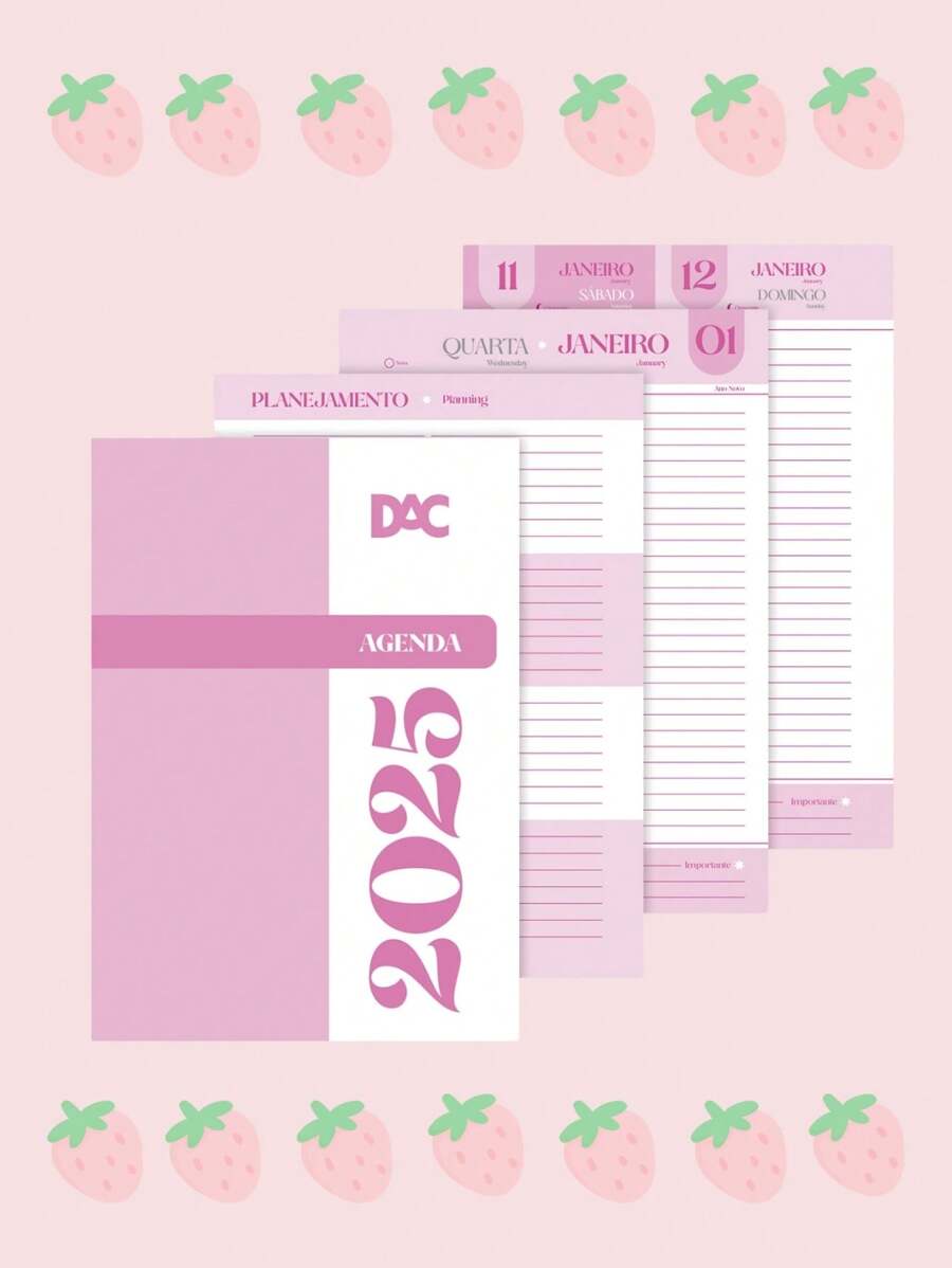 Daily Planner 2025 Hello Strawberries Dac SHEIN South Africa