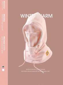 Bộ 1 chiếc mũ dày ấm khăn choàng mặt nạ, mặt nạ trượt tuyết chống gió mùa đông cho nam và nữ - Nhiều màu - Xem 9