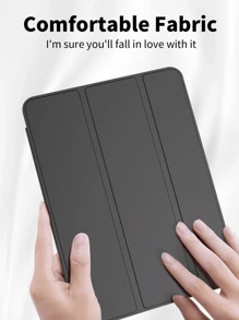 Funda protectora para tableta compatible con Samsung Galaxy Tablet / iPad / Redmi Pad Se/Xiao Mi Pad, protección anti-caída, funda protectora ultra delgada/soporte inteligente/activación automática compatible con Apple iPad Mini 4/5/6, 9.7/10.2/10.5 pulgadas, Air 4/5/6, 10th Gen, 10.9 pulgadas, Pro 11 pulgadas, Air 11(M2) , Air 13 y Pro 11(M4)-Negro