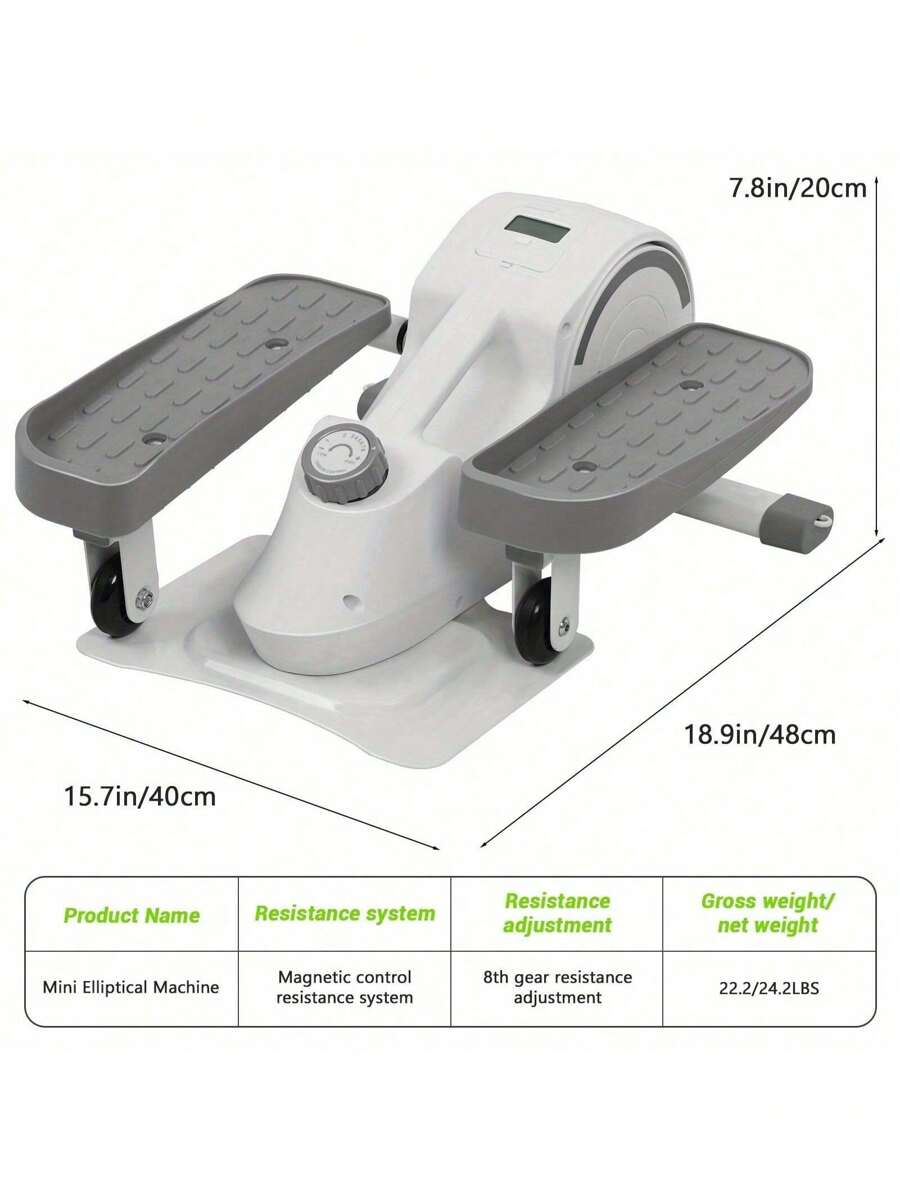 Stair Step Machine, Portable Elliptical Leg Exercise Device