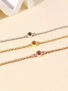 1PC Photo Projection Bracelet,Personalized Picture Inside Bracelet,Custom Picture Bracelet,Couples Bracelet, Fashion Best Friend Gift,Gift For Mom - Silver - View 7