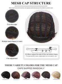 Short Brown Pixie Wig For Women Pixie Cut Wigs Straight Layered Natural Synthetic Wig With Bangs Heat Resistant Replacement Cosplay Wig