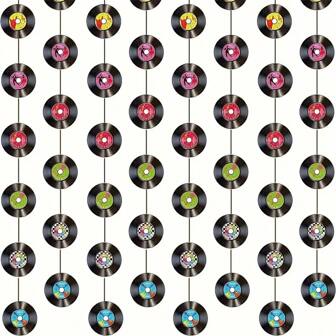 50/25/10/5pcs Vinyl Record Decorations, Retro Vinyl Records For Party Decor, Artist Studio, 70s/80s Vintage Look (Random Color)