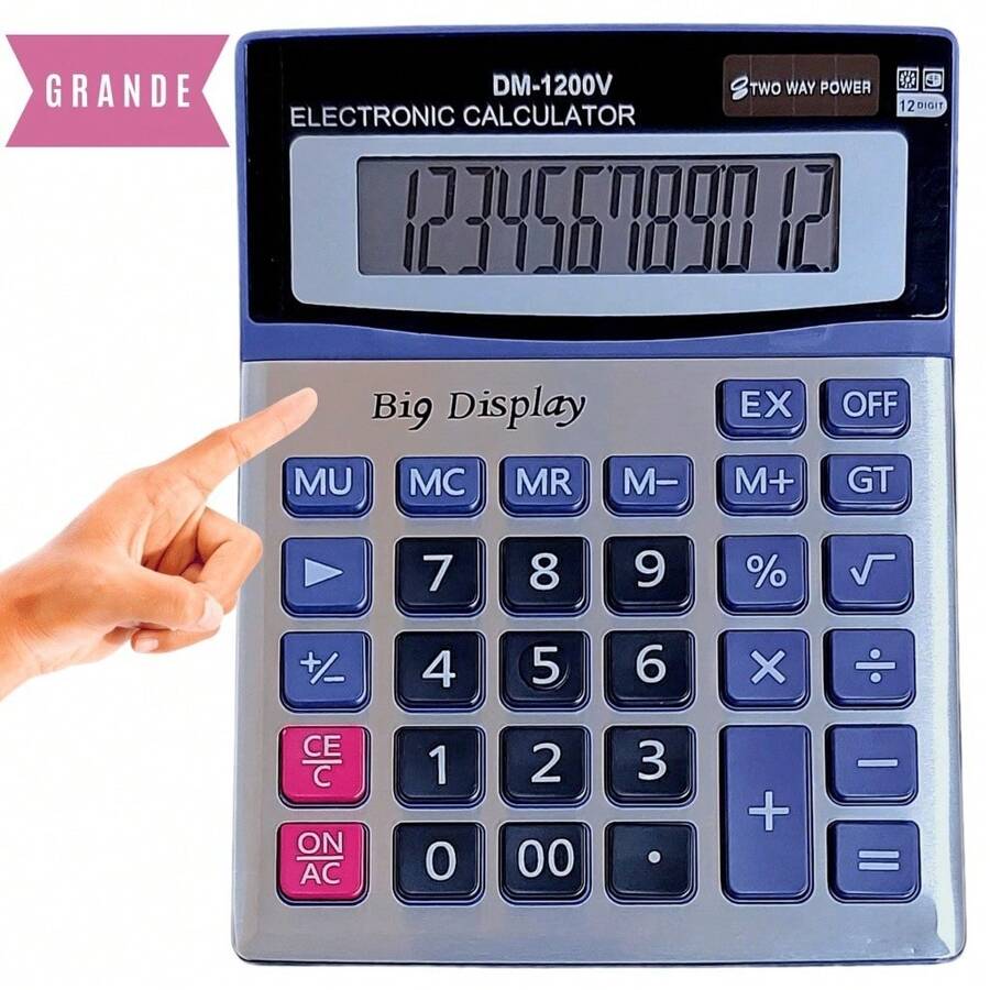 Large Solar Calculator With 12 Digit Display For Cash Register Or Store - 大型太陽能計算器 - 查看 1