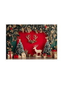 3D Sublimated Fabric Photographic Background Christmas 2.20x1.50 Horizontal - FFF-2282 - 查看 1