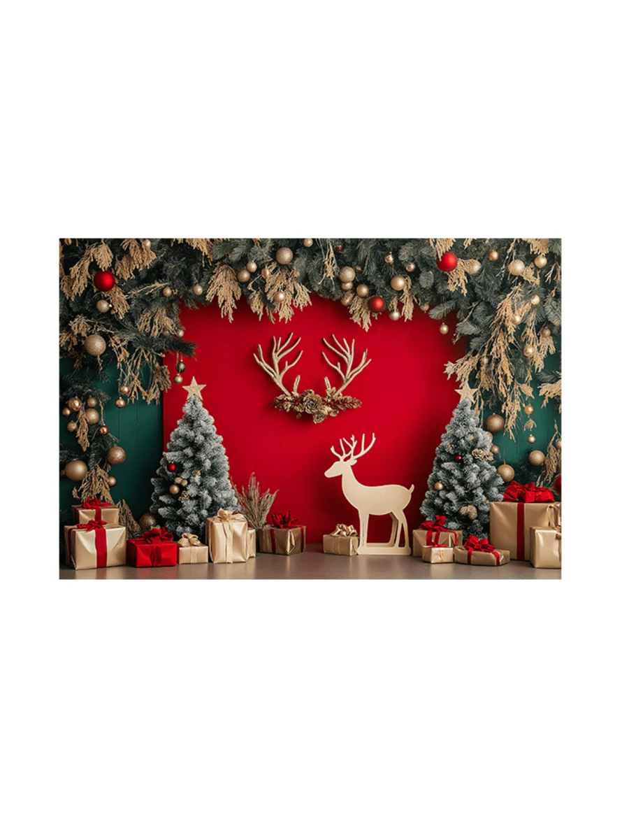 3D Sublimated Fabric Photographic Background Christmas 2.20x1.50 Horizontal - FFF-2282 - 查看 1