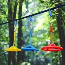 1 pieza Juguete de fitness azul para niños, Anillos de columpio juego de niños, Columpio volador de gimnasio para parque infantil, Gimnasio volador de ejercicios de tracción para uso en interiores y exteriores