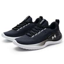 Under Armour 3026107-001 女士运动鞋 运动健身训练透气休闲运动鞋 轻便跑步鞋 - 黑色 - 查看 2
