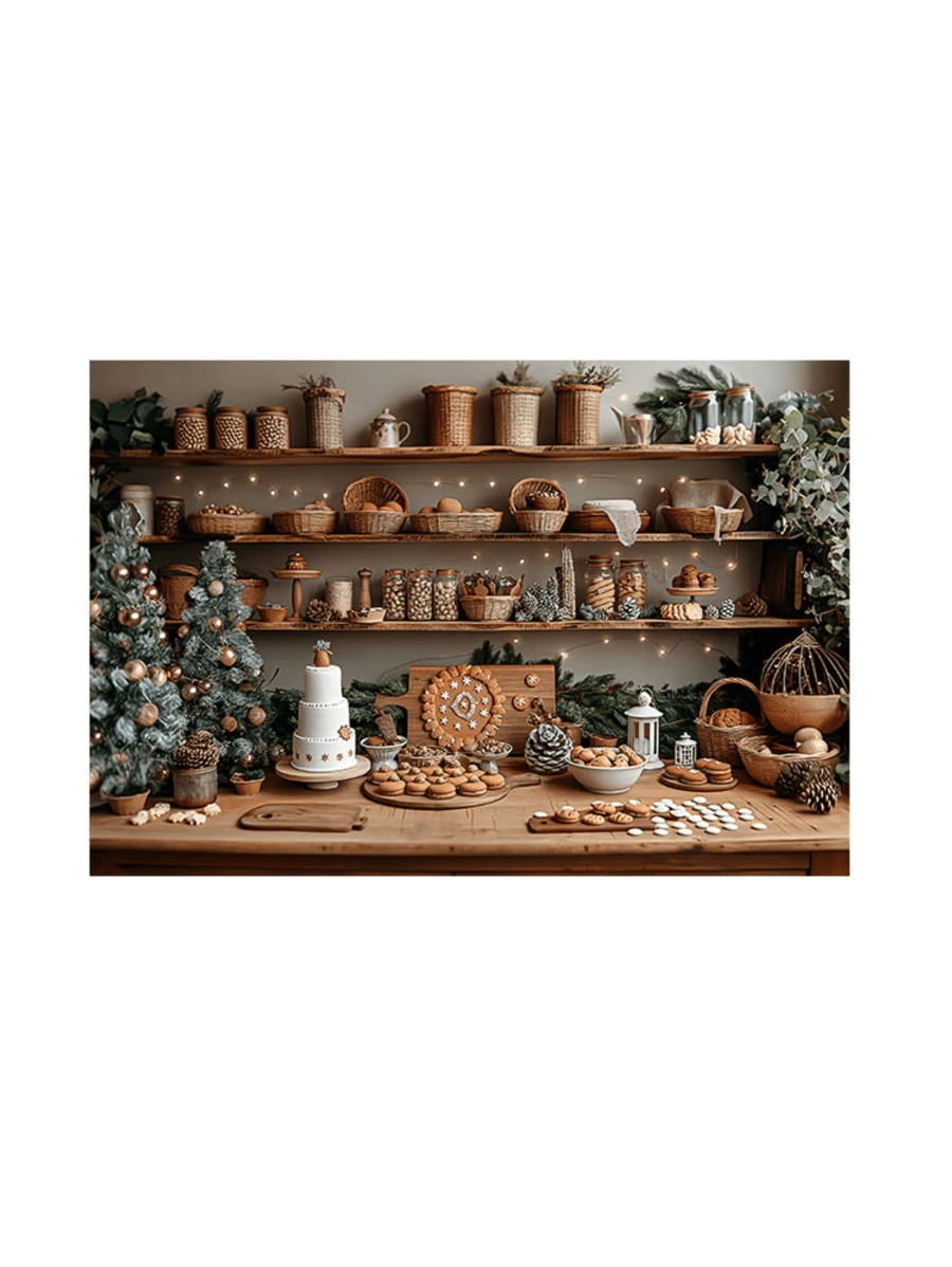 3D Sublimated Fabric Photographic Background Christmas 2.20x1.50 Horizontal - FFF-2263 - 查看 1
