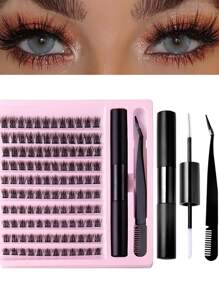 Cuộn mềm tự nhiên DIY 120 sợi mi đơn 10/12/14mm hỗn hợp 0,07mm C siêu nhẹ 10 hàng 120 sợi đơn C cuộn lông mi giả Fairy/Fishtail cho sợi chồn nhẹ không thấm nước Lông mi giả hiệu ứng 3D sợi đơn cho trang điểm tự nhiên, ấn tượng, hàng ngày, lông mi cosplay, trang điểm đầy đủ và mặc hàng ngày, có thể mang theo để sử dụng hàng ngày hoặc đi chơi, với nhíp - Hồng - Xem 2