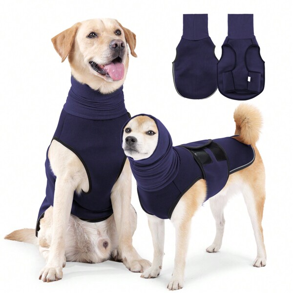 Dog Anxiety Jacket, Skin-Friendly Dog Calming Shirt - Dog Coat For Thunder, Fireworks And Separation - Keep Pet Calm Without Medicine & Training, With Strip Reflective Anti Anxiety Vest For Dogs
