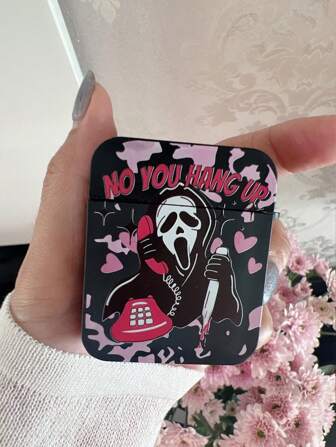 1 件万圣节黑色趣味耳机盒（无挂钩）