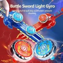 1 Piece Of Gyro Sword Toy Battle Luminous Gyro Toy Gyro Plate Multiplayer Battle Gyro Toy - Multicolor - View 1