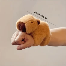 Capybara Clapping Bracelet Capybara Rodent Plush Toy, Curtain Holdback Ring, Multifunctional Capybara Plush - Capibara - View 2