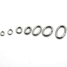 100pcs/Bag Stainless Steel Oval Open Jump Rings Split Rings Jewelry Connectors For Bracelet Necklace Jewelry Making Supplies Rings Findings - Steel Oval Jump Ring - View 6
