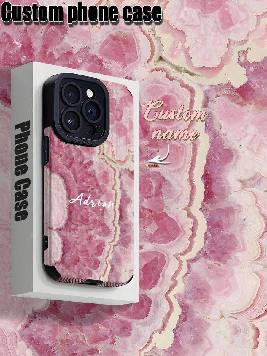 1 Ốp điện thoại tùy chỉnh, có thể tùy chỉnh bằng chữ cái, tên, biệt danh, tương thích với iPhone và bảo vệ điện thoại, da PU sọc dọc chống rơi, vỏ mềm TPU chống mài mòn và chống vân tay, lựa chọn hợp lý cho ốp điện thoại tùy chỉnh làm quà tặng cá nhân, đối tác, gia đình, bạn bè, bạn thân, quà tặng sinh nhật, quà tặng kỷ niệm - màu đen - Xem 1