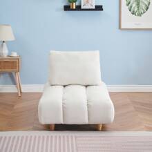 MoolSun Luxury Living Room Combination Sofa, Oversized Combination Sofa With Reversible Lounge Chair, Modern Modular Combination Sofa, Teddy Fabric Sofa With Wide Open Seats, Detachable Modular Sofa, Tapered Legs, Suitable For Apartments, Living Rooms, Offices, And Reception Areas. ﻿ - (1PC) Màu be - Xem 3