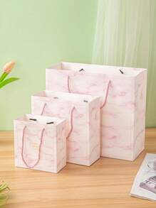 1 个礼品包装袋，时尚大理石图案包装袋，适用于服装、珠宝、糖果等。 - 彩色 - 查看 10