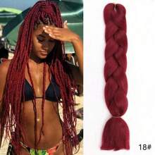 合成大号编织发渐变色大号辫子接发 1 件，适用于扭纹钩编编织发耐热高温纤维 24 英寸，万圣节角色扮演装扮时尚派对圣诞新年礼物